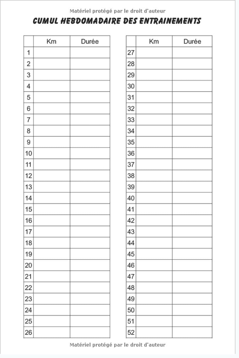 Carnet d'entrainement pour cycliste - 120 pages - format 6 x 9 pouces - Fabriqué en France