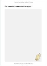 Parrain raconte moi ton histoire : Journal de mémoire à compléter - 60 pages Format A4 - Fabriqué en France