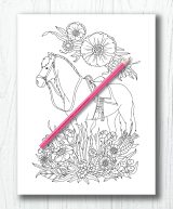 Livre de Coloriages Chevaux - 54 pages format A4
