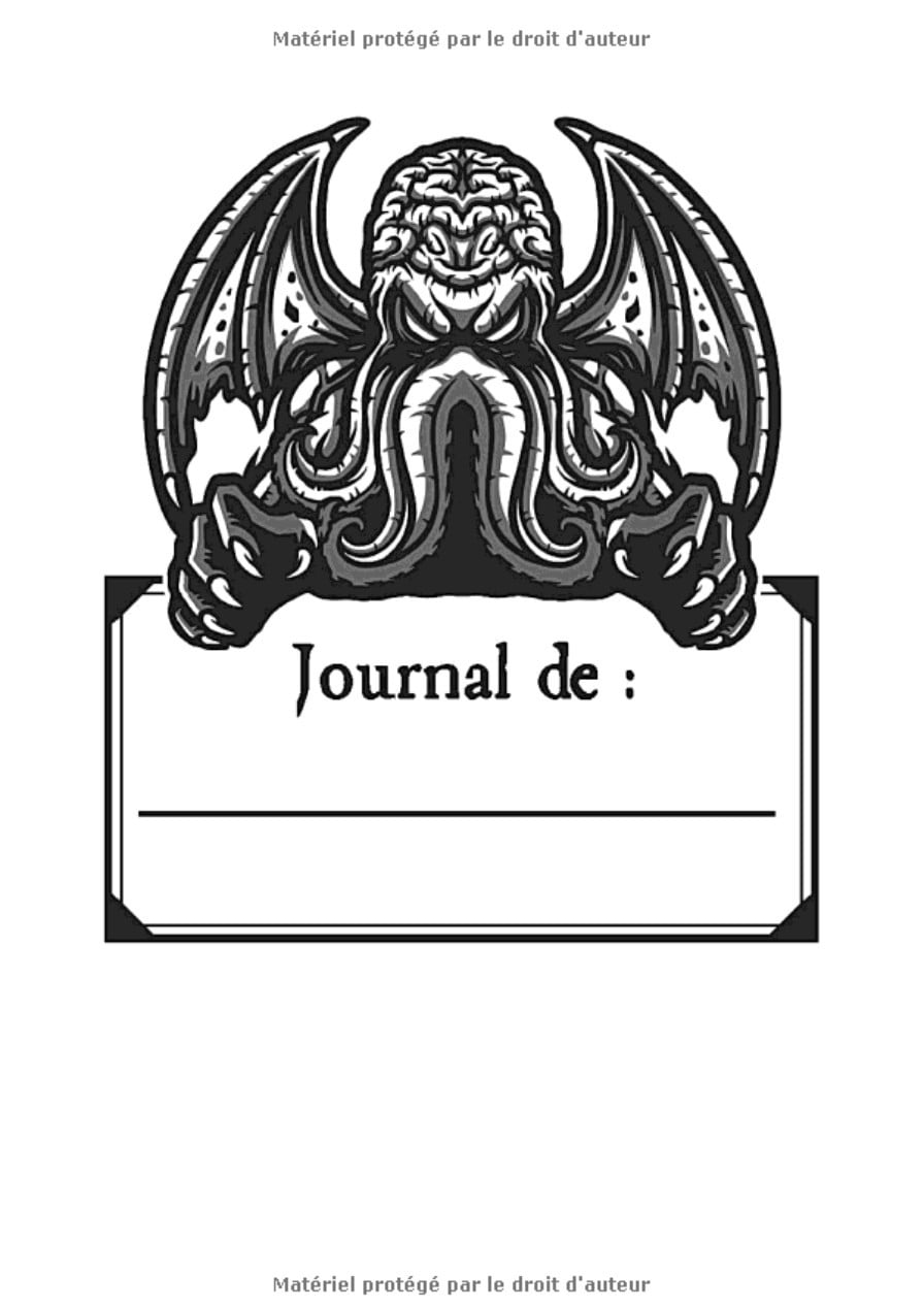 Journal de Jeux de Rôle - Cahier de JDR pour écrire vos notes de jeu - 102 pages lignées - 17,78 x 25,4 cm