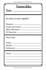 Carnet de Running : Livre de Course à Pied à Remplir - Bilan, Objectifs, Calendrier - 107 pages - 15 x 22 cm