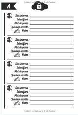 Répertoire de mots de passe : alphabétique - 105 pages Format 15 x 22 cm