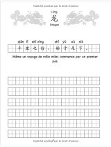 Cahier d’Exercice pour Écriture Chinoise - 110 pages Format A4