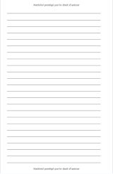 Carnet de notes lignés - 160 pages Format 13 x 20 cm