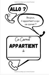 Répertoire téléphonique Alphabétique - 120 Pages à pré-remplies - format 15 x 22 cm