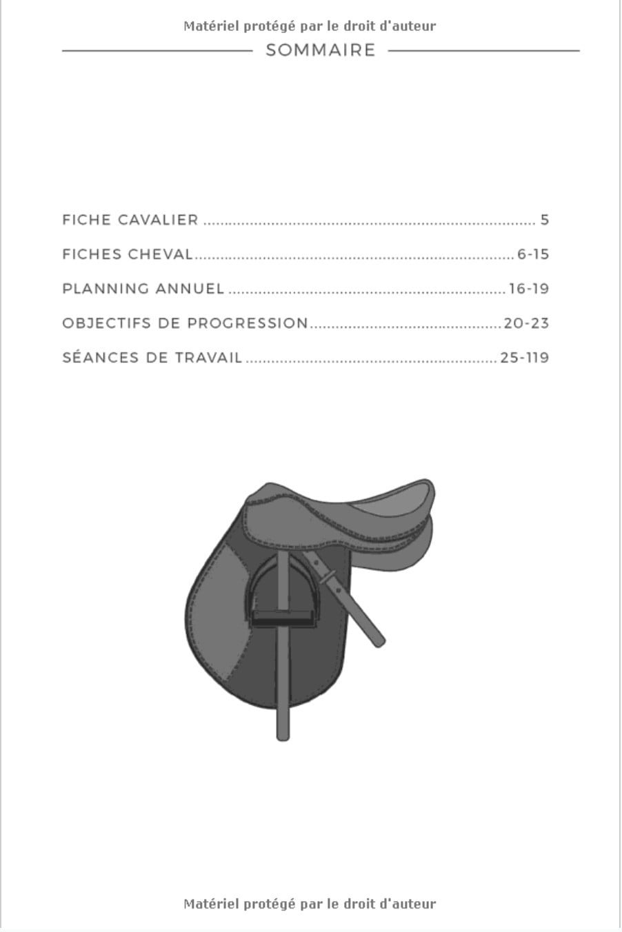 Carnet d'équitation - Journal de Bord de Cavalière - 120 pages Format 15 x 22 cm