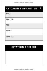 Carnet de Karaté suivi d’entraînements à remplir - 122 pages Format 15 x 22 cm
