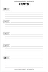 5 LIGNES par JOUR - 5 années de souvenirs - Journal daté à remplir - 367 pages Format 15 x 22 cm