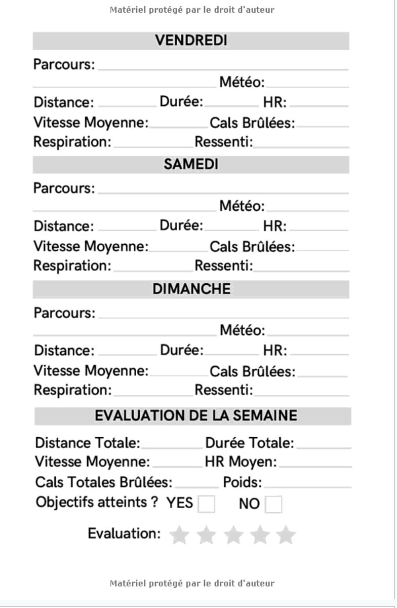 Carnet d'entraînement Running Jogging, Course à Pied, Marathon - 130 pages Format 15 x 22 Cm