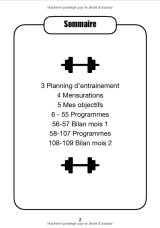 Carnet de Bord Musculation entrainements de fitness et gainage - 109 pages Format 18 x 25 cm