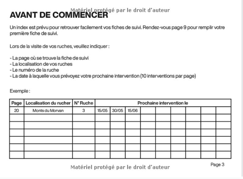 Cahier De Suivi Des Ruches pour apiculteur : 100 Fiches - Format 20 x 15 cm