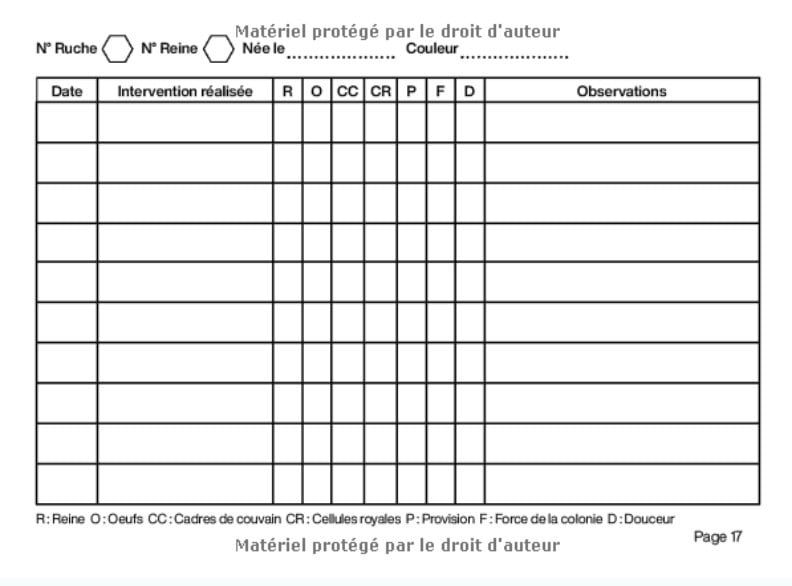 Cahier De Suivi Des Ruches pour apiculteur : 100 Fiches - Format 20 x 15 cm