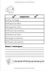 Carnet d'Entretien pour Aquarium : Suivi et maintenance de votre aquarium - 121 pages - 18 x 25 cm