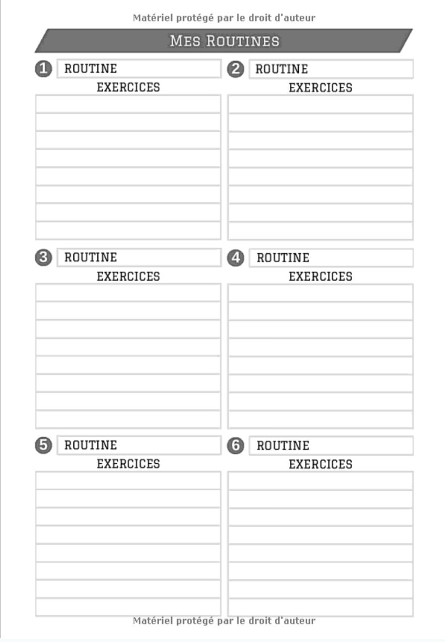 Carnet de Training - Planifiez vos Entraînements & Mesurez votre Progression - 17,78 x 25,4 cm, 165 pages
