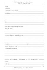 Carnet d'équitation - Journal de Bord de Cavalière - 120 pages Format 15 x 22 cm