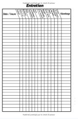 Carnet d'entretien voiture tout constructeur avec pages préfabriquées - 111 pages - Format 15 x 22 cm