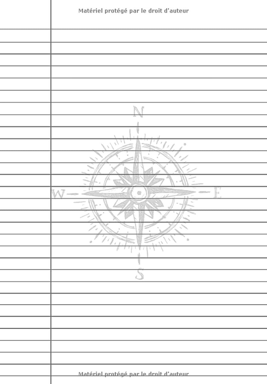Journal de Jeux de Rôle : Carnet de JDR - 102 pages lignées - 17,78 x 25,4 cm