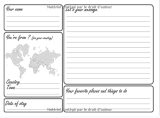 Guest book Livre d'or airbnb Paris - 150 pages, 20,96 x 15,24 cm (anglais)