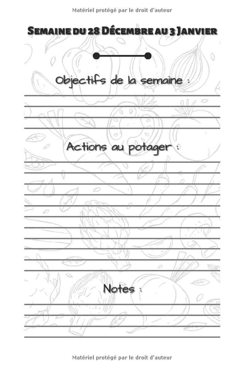 MON POTAGER MOIS PAR MOIS - AGENDA 2021 - 15 x 23 cm - 174 pages