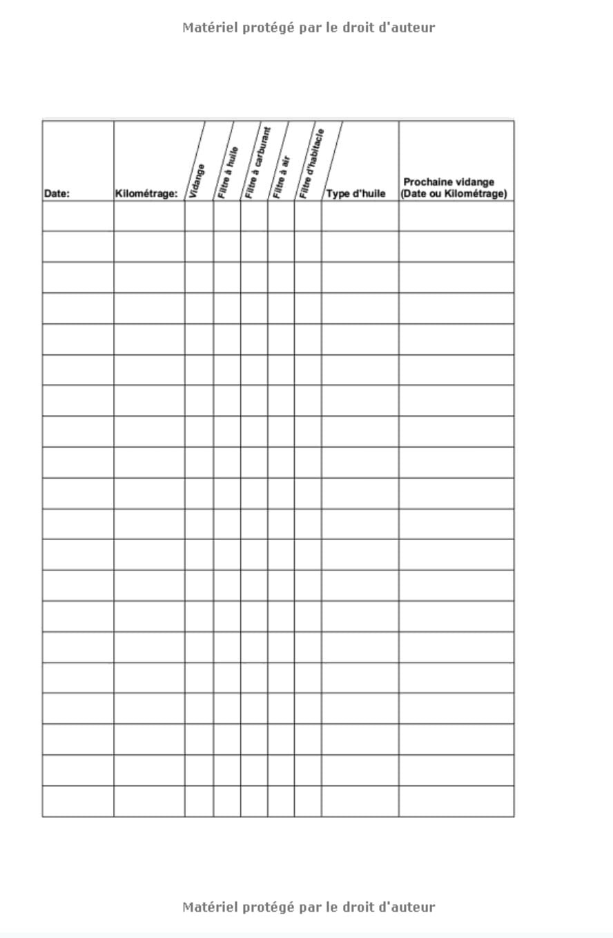 Carnet Entretien Fiat Voiture avec Pages Préfabriquées - Convient à tous les Véhicules - 100 pages Format 15 x 22 cm