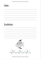 Carnet d'entretien et maintenance de votre aquarium - Qualité de l'eau et santé de vos poissons - 100 pages - 18 x 25 cm