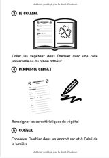 HERBIER 100 pages de fiches à compléter avec conseils - Format 18 x 25 cm