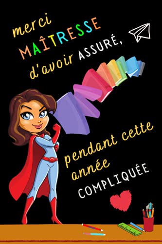merci MAITRESSE - Carnet de notes A5 - ‎15.24 x 22.86 cm ‎100 pages