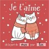Je t'aime petit livre à compléter pour un cadeau original et personnalisé homme ou femme - idéal pour la Saint-Valentin - 34 pages 21x21cm