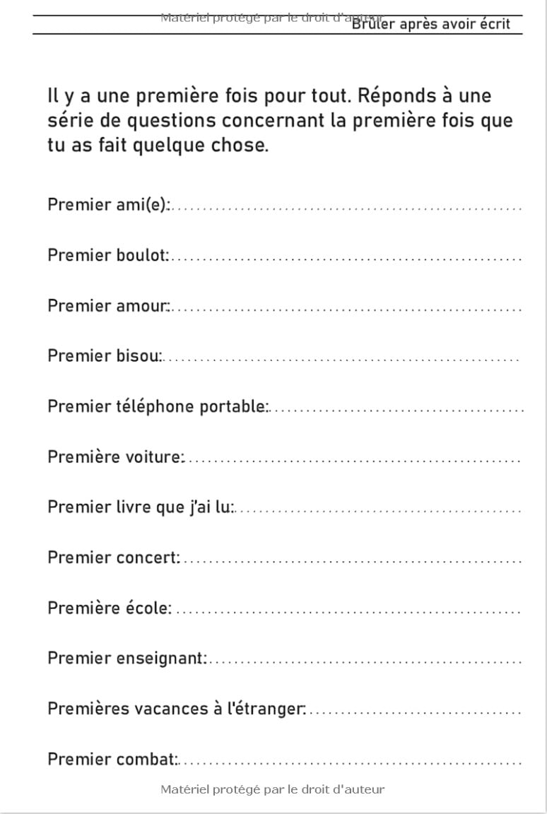 Brûler Après Avoir Écrit Laissez vous emporter, et libérez vous de tout vos fantasmes ! 90 pages - 15 x 22 cm
