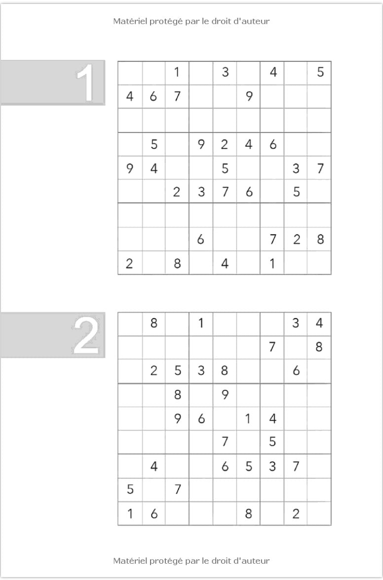 Sudoku - 200 grilles - Facile Intermédiaire Difficile Extrême - 120 pages 15x22cm