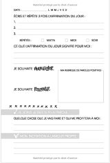 Affirmations positives - Journal pour femmes - 106 pages 15x22cm