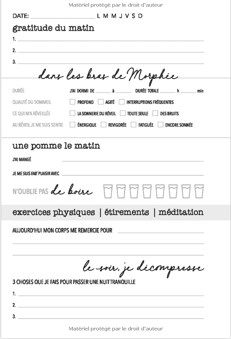 Fais-toi plaisir Journal de bien-être - 108 pages Format 15x22cm