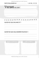 Carnet d'étude de la Bible pour enfants - 108 pages 15x22cm