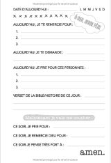 Carnet de prières pour enfants  - 108 pages 15x22cm