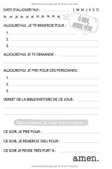Carnet de prières pour enfants  - 108 pages 15x22cm