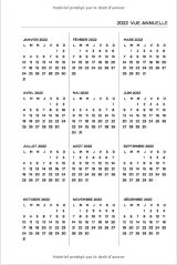 Agenda 2022 Carnet semainier & journalier, calendrier année - 15x22cm - 136 pages