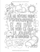 livre de coloriage inspirant pour les filles : Je suis forte, courageuse et intelligente - 66 pages - A4
