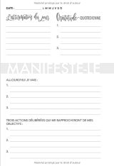 Manifeste ton bonheur Journal de manifestation - 108 pages 15x22cm