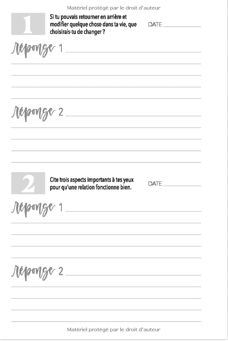 Livre de questions pour les couples Journal pour consolider la relation - Idée cadeau St Valentin - 108 pages 15x22cm