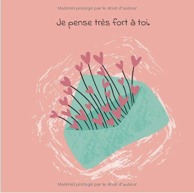 Mamie je pense fort à toi petit livre à compléter pour un cadeau original et personnalisé - 38 pages 21x21cm