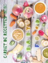 CARNET DE RECETTES POUR BÉBÉ - GRAND FORMAT - 100 FICHES DE RECETTES A REMPLIR - 100 pages - Format A4