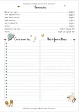 Carnet de suivi bébé Cahier tout en un à compléter  journal de bord quotidien 1er âge + suivi de santé – Cadeau idéal pour futur parent – 128 Pages 18x25cm