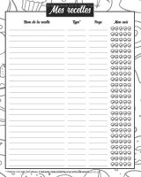 Cahier de Recettes à Remplir Spécial Pâtisserie Conservez Tous Vos Secrets au Même Endroit - 107 pages 20x25cm