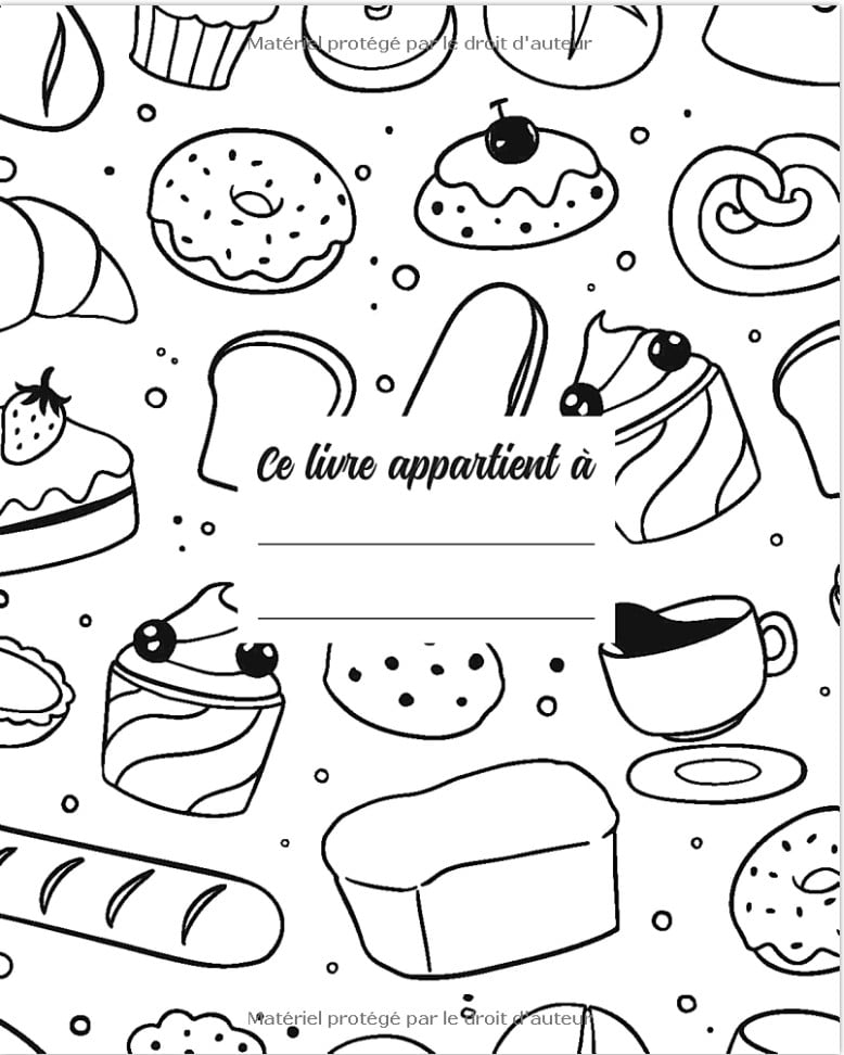 Cahier de Recettes à Remplir Spécial Pâtisserie Conservez Tous Vos Secrets au Même Endroit - 107 pages 20x25cm