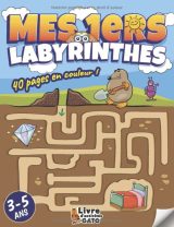 Labyrinthe enfants 3-5 ans Livre en couleur | Des Labyrinthes d'animaux divertissants | Un livre enfant +3 ans éducatif pour les touts petit - 40 pages format A4