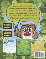Labyrinthe enfants 3-5 ans Livre en couleur | Des Labyrinthes d'animaux divertissants | Un livre enfant +3 ans éducatif pour les touts petit - 40 pages format A4