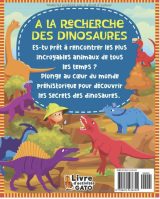 Cherche et trouve Dinosaures livre Géant éducatif 3-6 ans A la découverte des Dinosaures ! Cahier de Vacances Animaux avec énigmes, Activités - 40 pages 20x25cm