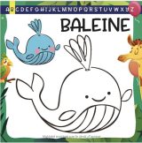 Livre de coloriage Animaux mignons - dès 1 an 40 Coloriages Bébé 12 mois, 15 mois, 18 mois avec modèle couleur - 41 pages 21,5 x 21,5cm