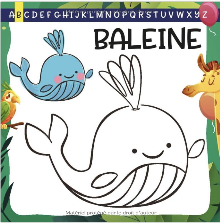 Livre de coloriage Animaux mignons - dès 1 an 40 Coloriages Bébé 12 mois, 15 mois, 18 mois avec modèle couleur - 41 pages 21,5 x 21,5cm