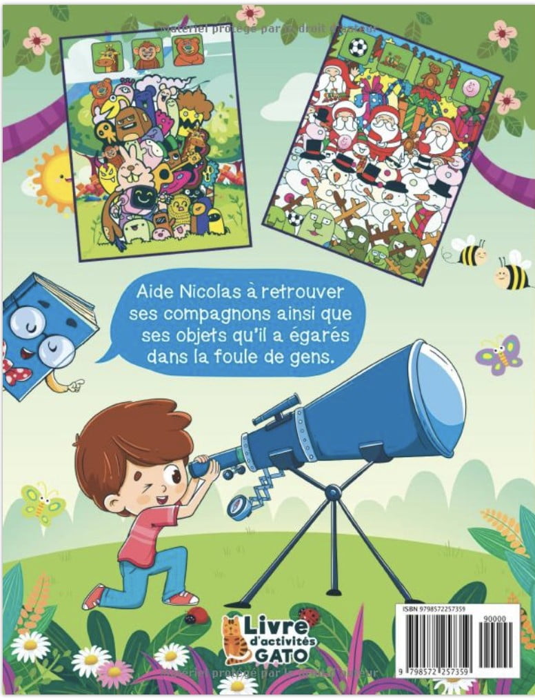 Cherche et trouve des tout petits 2 ans 3 ans Cherche et trouve géant - Mon premier livre cherche et trouve - 35 pages A4